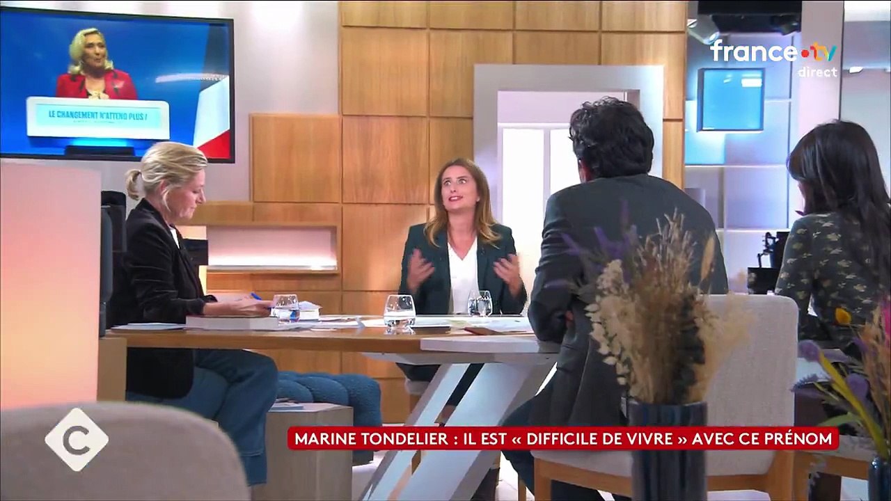 La secrétaire nationale des Écologistes Marine Tondelier accuse Marine Le Pen d’avoir «privatisé» son prénom pour «en faire sa marque» - VIDEO