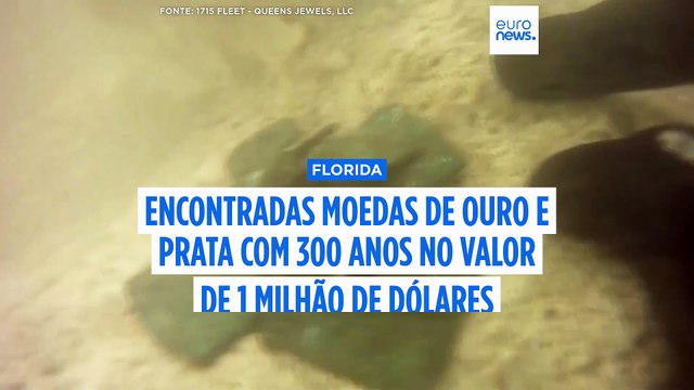 Mergulhadores encontram 1 milhão de dólares em moedas de ouro em navio espanhol naufragado