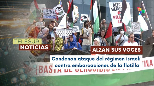 Pueblo venezolano se une para condenar ataque israelí a flotilla humanitaria