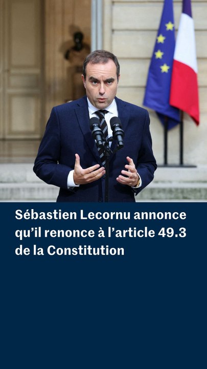 Le premier ministre annonce renoncer à l'article 49.3 de la Constitution