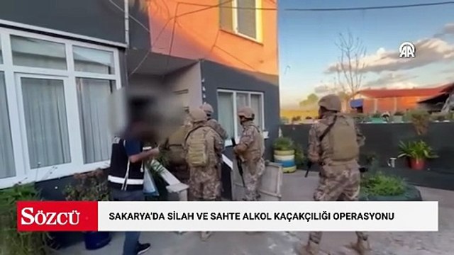 Sakarya'da silah ve sahte alkol kaçakçılığı operasyonu