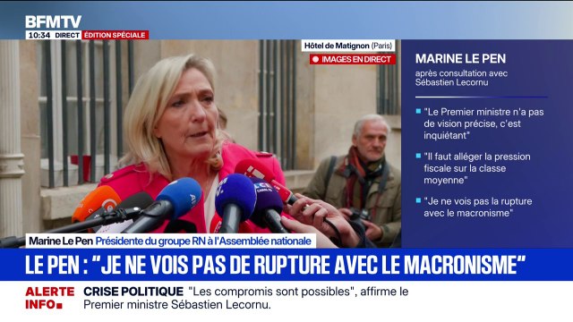 Budget: Les éléments avancés m'apparaissent vagues quand ils ne sont pas mal calibrés , explique Marine Le Pen