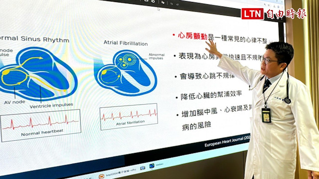 心房顫動易引發腦中風 冷凍消融術安全性高、風險低