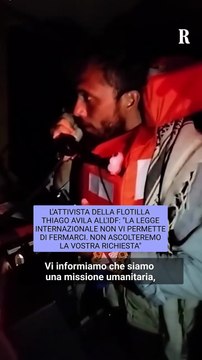 Thiago Avila dalla Flotilla: La legge internazionale non vi permette di fermarci