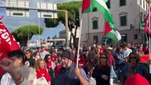 Livorno, sciopero per Gaza: l'Aurelia bloccata