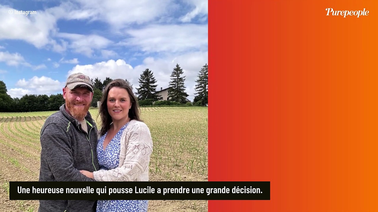 Lucile (L'amour est dans le pré) : A 8 mois de grossesse, la femme de Jérôme prend une décision mûrement réfléchie, "les enfants ont besoin de moi"