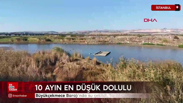 Büyükçekmece Barajı’nda su çekildi, Tarihi Çakmak Hattı ortaya çıktı