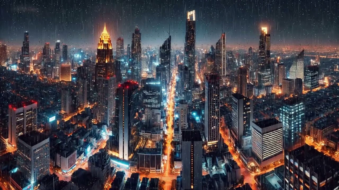 RAIN SOUND FOR SLEEPING, Relaxing Rain in new york Insomnia Disappears Quickly Rains on window -Asmr