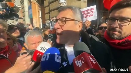 Sciopero, Landini: il governo abbia l'umiltà di ascoltare la piazza