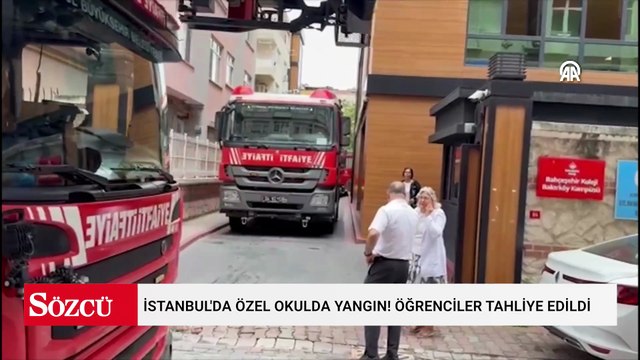 İstanbul'da özel okulda yangın! Öğrenciler tahliye edildi