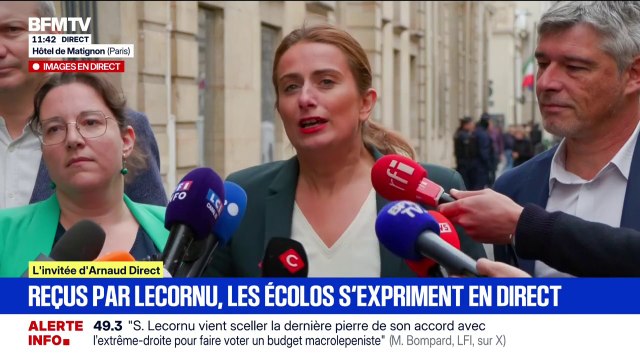 Marine Tondelier (Les Écologistes) dénonce la stratégie du chloroforme de Sébastien Lecornu