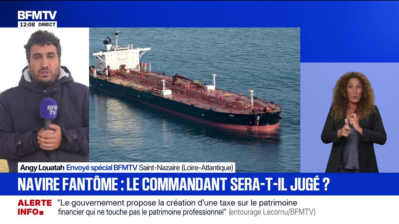 Le pétrolier de la flotte fantôme russe a repris sa route avec à son bord le capitaine, qui doit être jugé en février prochain à Brest pour "refus d'obtempérer"