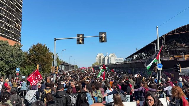 La carica dei 100mila a Bologna, il video del corteo sul ponte di Stalingrado