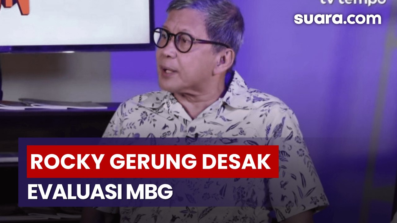 Rocky Gerung Soroti Program MBG, Minta Pemerintah Lakukan Evaluasi