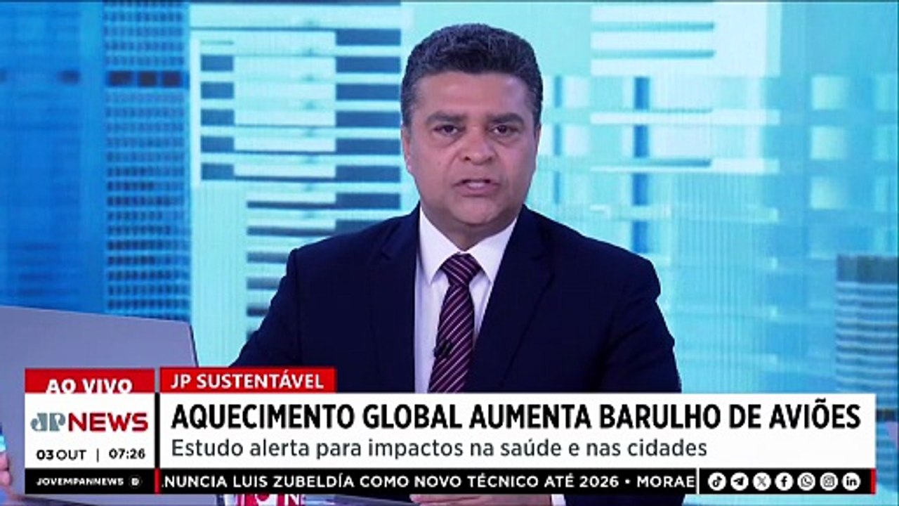 Mudanças climáticas podem aumentar barulho de aviões; Patrícia Costa comenta
