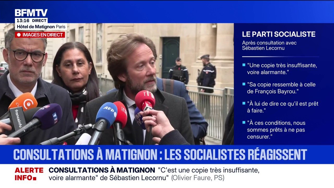 Budget: "Aujourd'hui, nous n'avons pas eu de rupture sur le fond", déplore Boris Vallaud