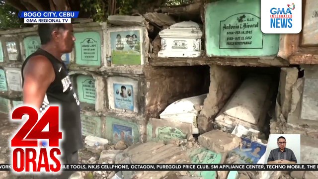 10,000 nitso, nasira dahil sa mga pagyanig; ilang kabaong sa loob, kita na | 24 Oras
