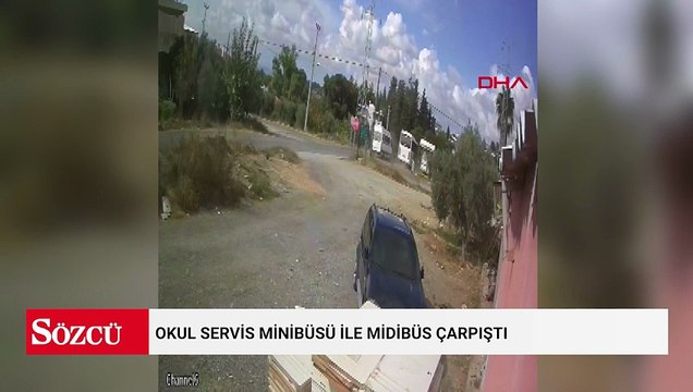Okul servis minibüsü ile midibüs çarpıştı; 7 öğrenci yaralı