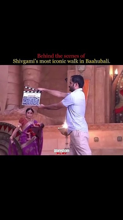 Royal walk, fiery eyes, and a moment that gave us goosebumps forever 👑🔥   #glamsham #baahubali #shivgami #epicmoment #indianfilms #behindthescenes  glamsham, baahubali, shivgami, epic moment, indian films, behind the scenes