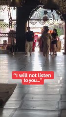 This woman was denied entry into a temple