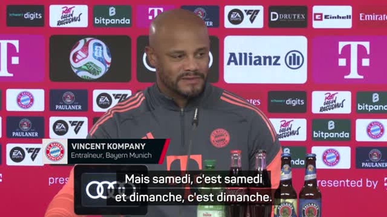 Bayern - Kompany sur l'Oktoberfest : "Samedi, c'est samedi et dimanche, c'est dimanche"