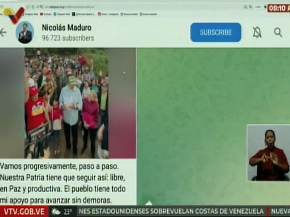 Pdte. Nicolás Maduro: Nuestra patria tiene que seguir así, libre, en paz y productiva