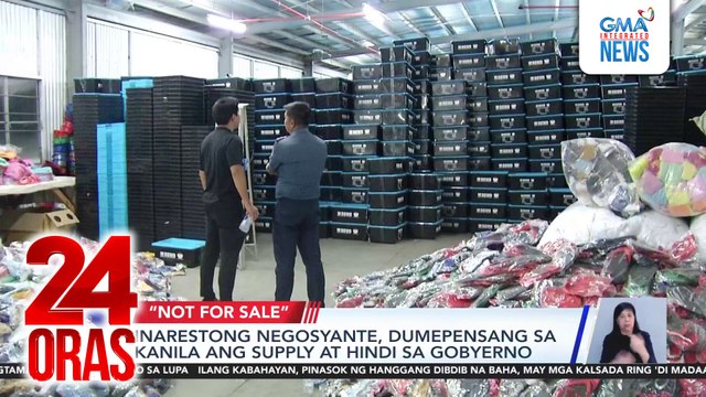 Negosyante, inaresto dahil sa pagbebenta ng family clothing kits na may DSWD logo | 24 Oras