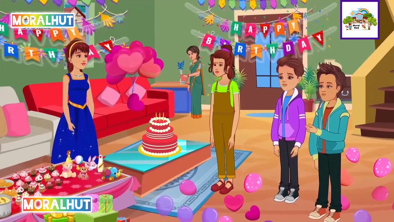 Rich Vs Poor Birthday | Moral Stories in English | Life Lesson | Learn English |