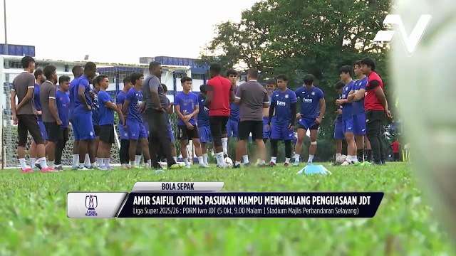 Amir Saiful optimis pasukan mampu menghalang penguasaan JDT