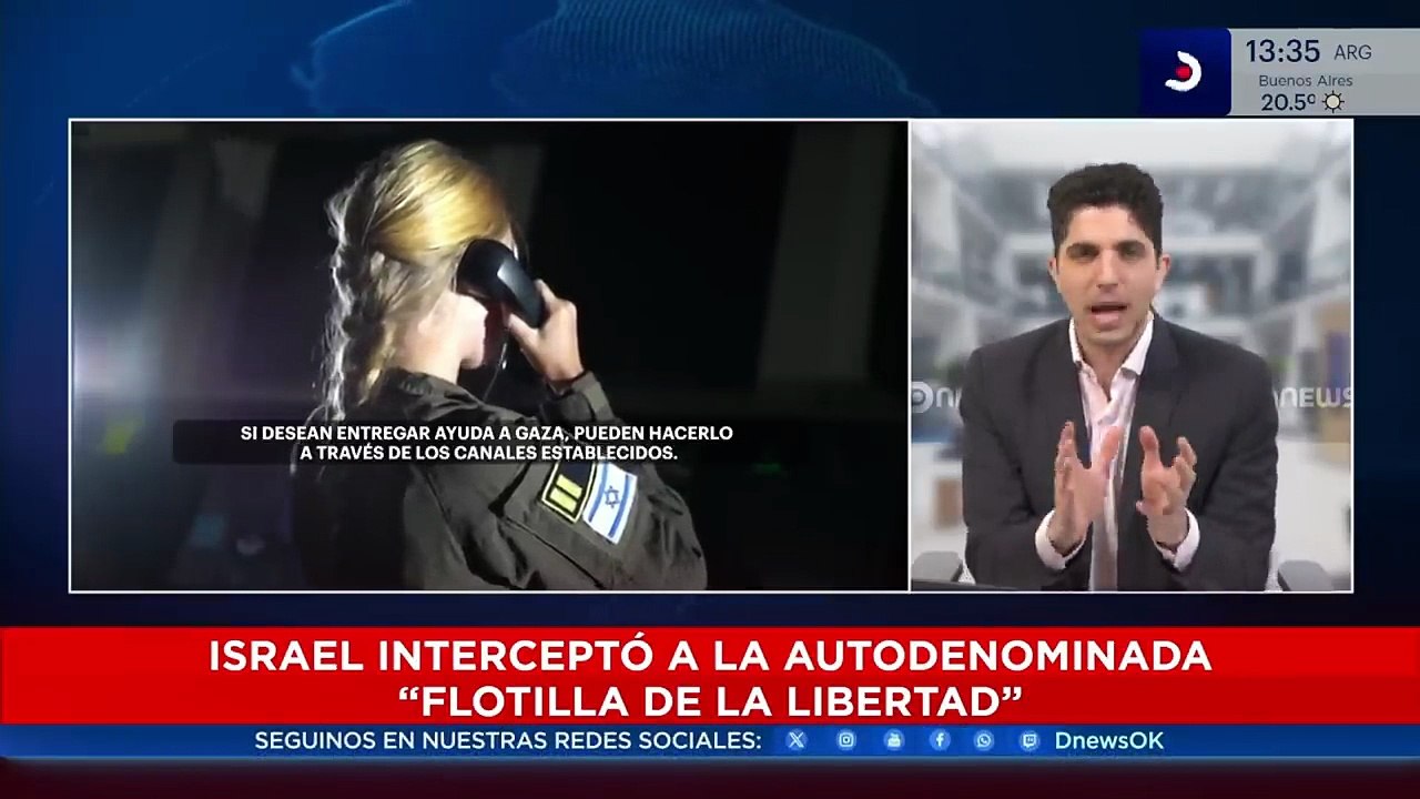 🚤 Israel interceptó a la autodenominada "Flotilla de la libertad" | DNews