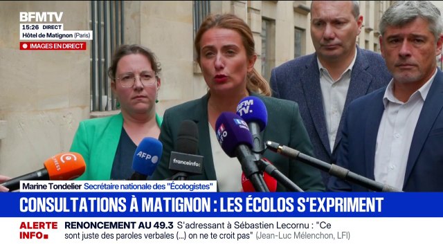 Consultations de Sébastien Lecornu: Quelqu'un du Nouveau Front Populaire devrait être à sa place , affirme Marine Tondelier, secrétaire nationale des Écologistes