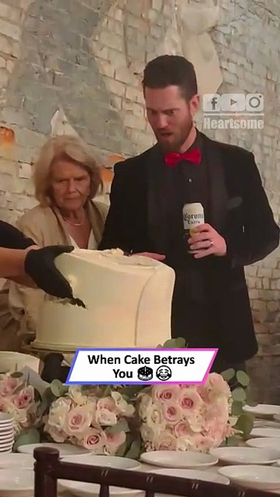 Man Shocked as Wedding Cake Gets Hilariously Torn Apart 😂🎂|| Heartsome 💖