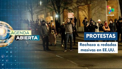 Rechazo a las políticas migratorias en Portland