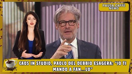 Caos in studio, Paolo Del Debbio esagera “Io ti mando a fan…lo”