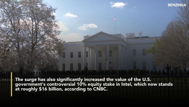 Intel Stock Rallies 50% Over The Last Month—Government's Stake Nearly Doubles To $16 Billion