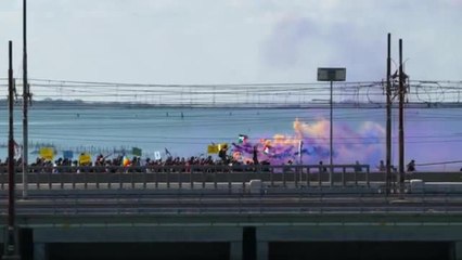 Venezia, 25 mila persone in marcia su ponte della Libertà al grido di «Palestina libera». Il video dal drone