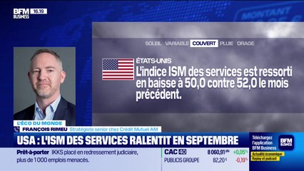 L'éco du monde : "Indicateur US du jour : l'ISM Services de septembre" - 03/10