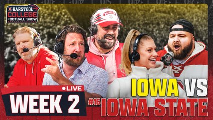 LIVE FROM AMES FOR IOWA VS. IOWA STATE | Barstool College Football Show Week 2
