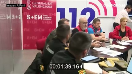 Grabación del Cecopi de la dana por À Punt, a partir de las 17:10