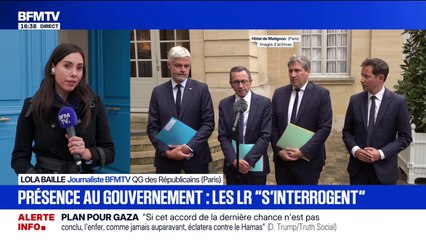 Présence dans le gouvernement de Lecornu: les Républicains "s'interrogent"