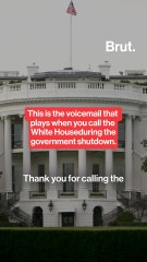 The current voicemail when you call the White House.