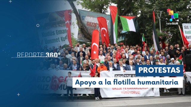 Türkiye se manifiesta en apoyo a los activistas secuestrados por Israel