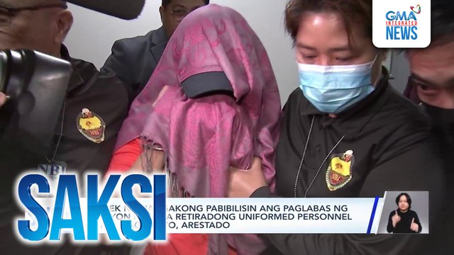 Suspek na nangakong pabibilisin ang paglabas ng pensyon ng mga retiradong uniformed personnel at palalaguin ito, arestado | Saksi