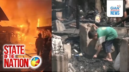 Sunog ngayong gabi sa mga bahay sa Malate, Maynila | SONA