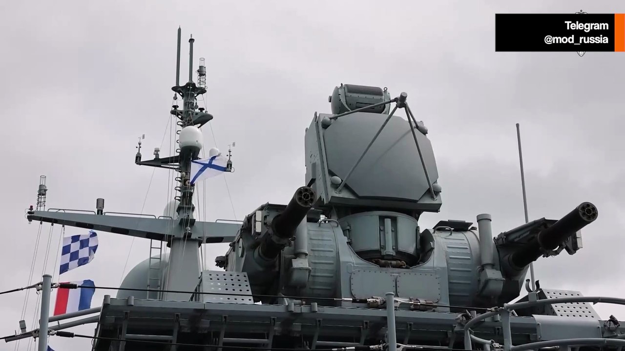 Video näyttää ohjusalus "Burian" ampuvan Pantsir-M-järjestelmällä Itämerellä