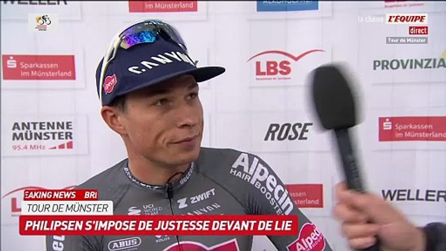 Jasper Philipsen : « Ce sprint était chaotique » - Cyclisme - Tour du Münster