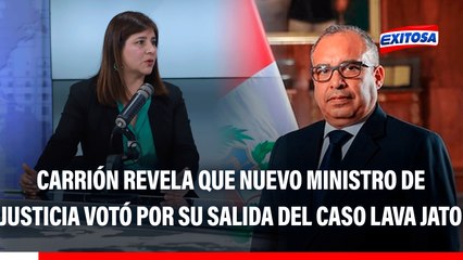 Silvana Carrión revela que nuevo ministro de Justicia votó a favor de su remoción de la Procuraduría Ad Hoc del caso Lava Jato