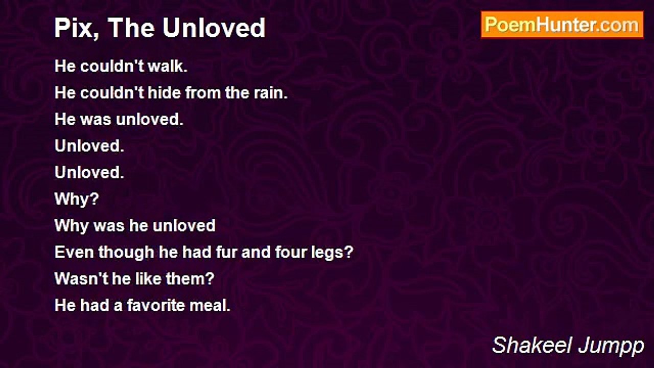Shakeel Jumpp - Pix, The Unloved