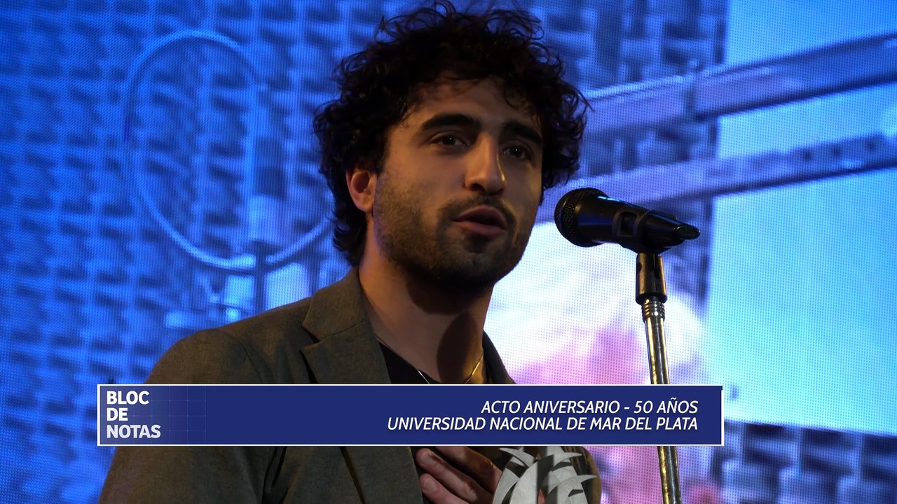 Acto aniversario 50 años - Universidad Nacional de Mar del Plata