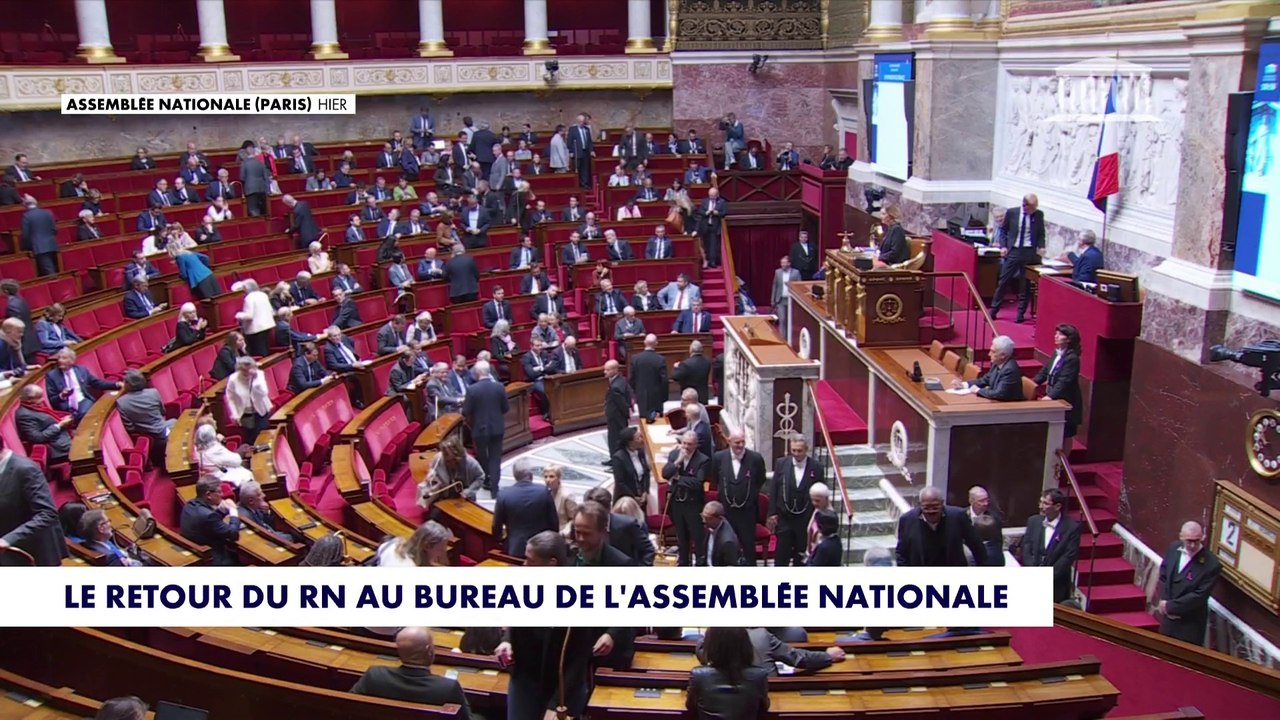 Le retour du RN au bureau de l'Assemblée nationale - Vidéo Dailymotion